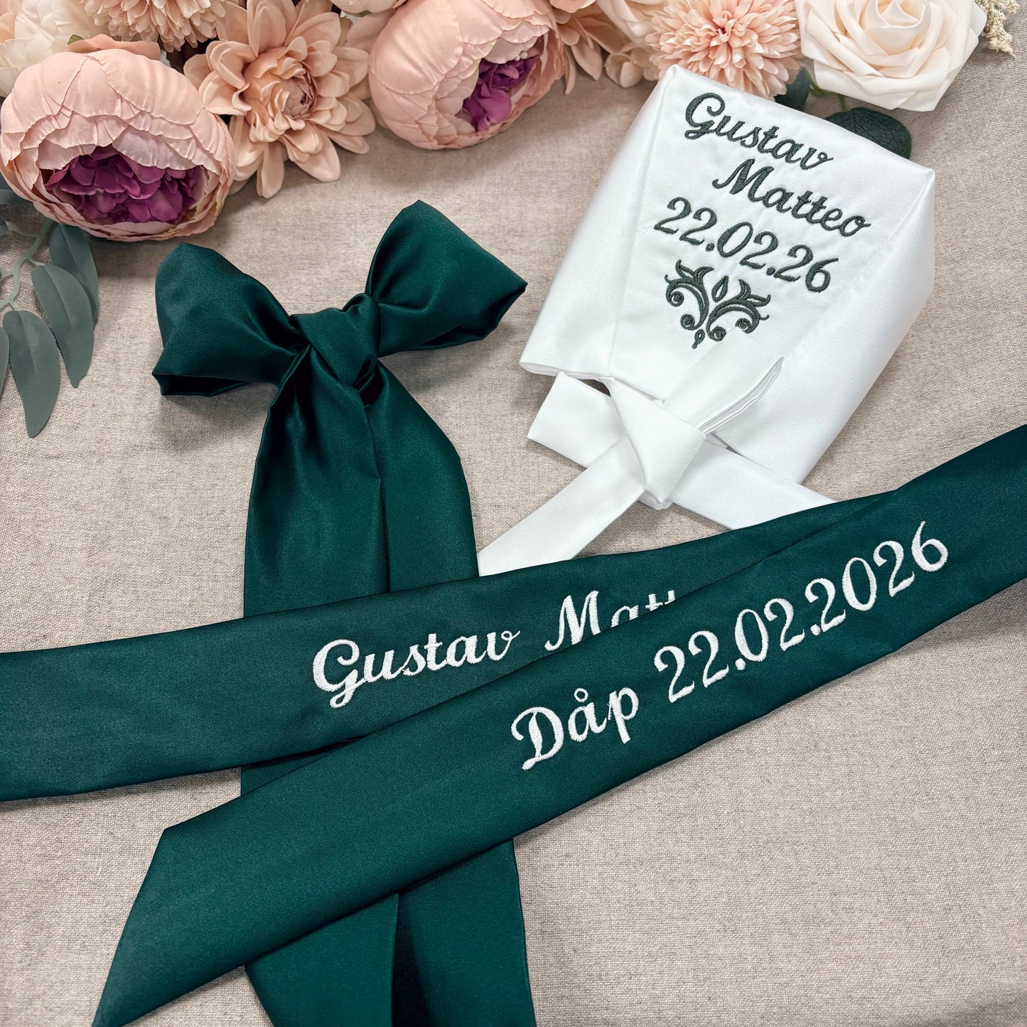 Dåpskyse med broderi